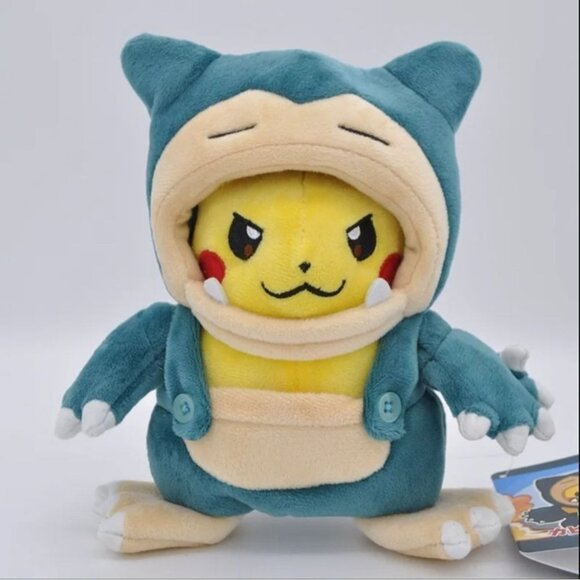 Pokémon Pikachu Cosplay Snorlax 20cm New Plush Soft Stuffed Anime Toys - Picture 1 of 3